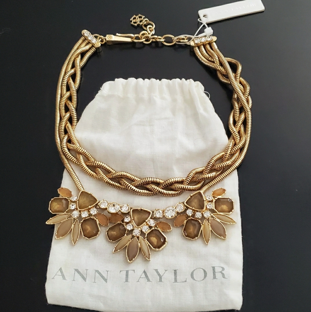 Gold Double-Strand Statement Necklace - NWT